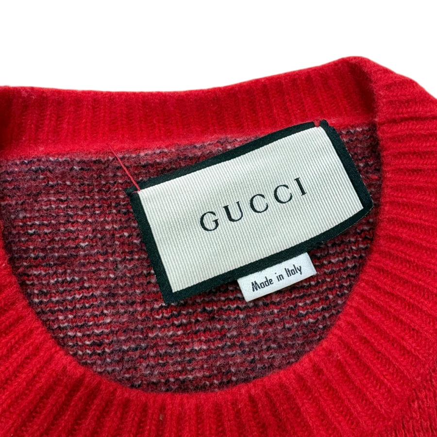 kanGUCCI グッチ クロップドニット【Sサイズ】 Gucci - Crew-neck wool sweater grey - The Corner