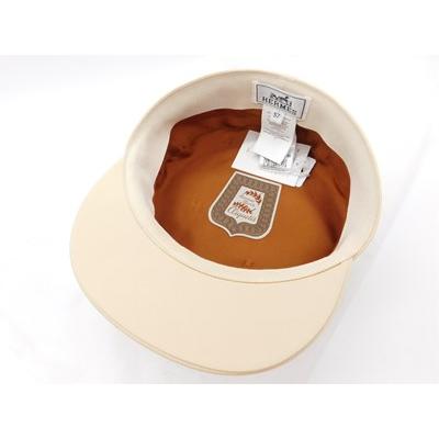 限定価格セール！】HERMES エルメス コットン 帽子 ブランクレーム