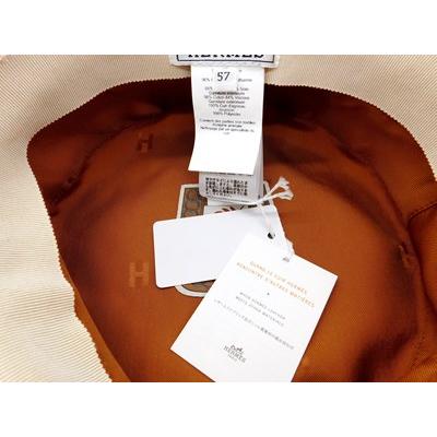 限定価格セール！】HERMES エルメス コットン 帽子 ブランクレーム
