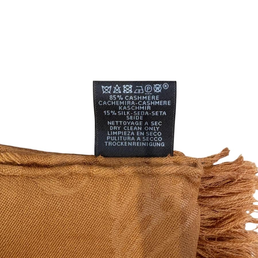 HERMES エルメス ストール ニューリブリス 220 オレンジブラウン