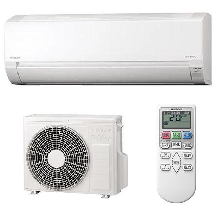 日立 エアコン RAS-AJ2225S (W) 白くまくん 100V 2.2kW おもに6畳用 スターホワイト 送料無料 2025年モデル ルームエアコン