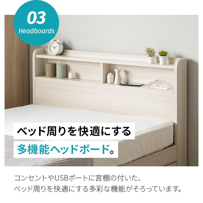 即日発送/日時指定OK】 収納付きベッドフレーム ダブル USB 即日発送/日時指定OK】 収納付きベッドフレーム ダブル USB