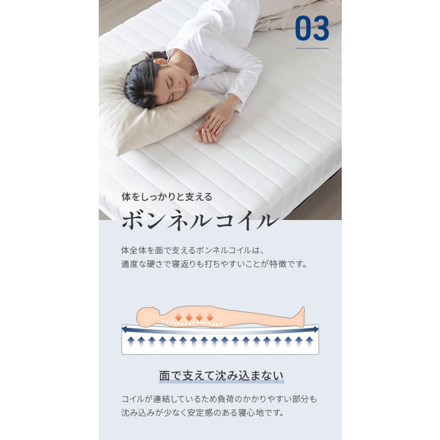 ダブルベッド ボンネルコイルマットレス付き 脚付き 脚付きマットレス ダブル ベッド ボンネルコイル 圧縮梱包 マットレス