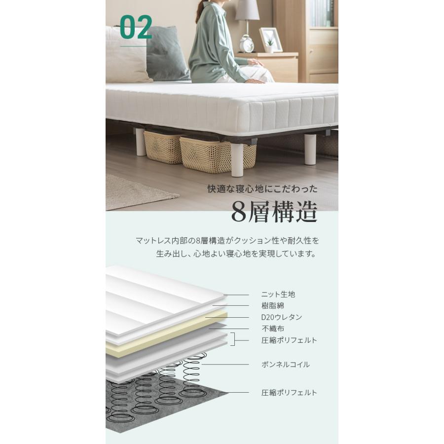 即日発送/日時指定OK】 脚付きマットレス シングル ボンネル 即日発送/日時指定OK】 脚付きマットレス シングル ボンネル