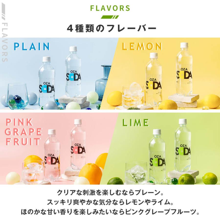 LIFEDRINK 強炭酸水【 OZA SODA 48本 】選べる4フレーバー 炭酸 LIFEDRINK 強炭酸水【 OZA SODA 48本 】選べる4フレーバー 炭酸