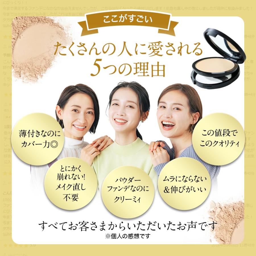 【クーポンで50%OFF】 ファンデーション 韓国コスメ カバー力 パウダーファンデ ミネラル 崩れにくい 50代 40代 30代 混合肌 D-RAY マット さらさら 超微粒子｜lifeessence｜12