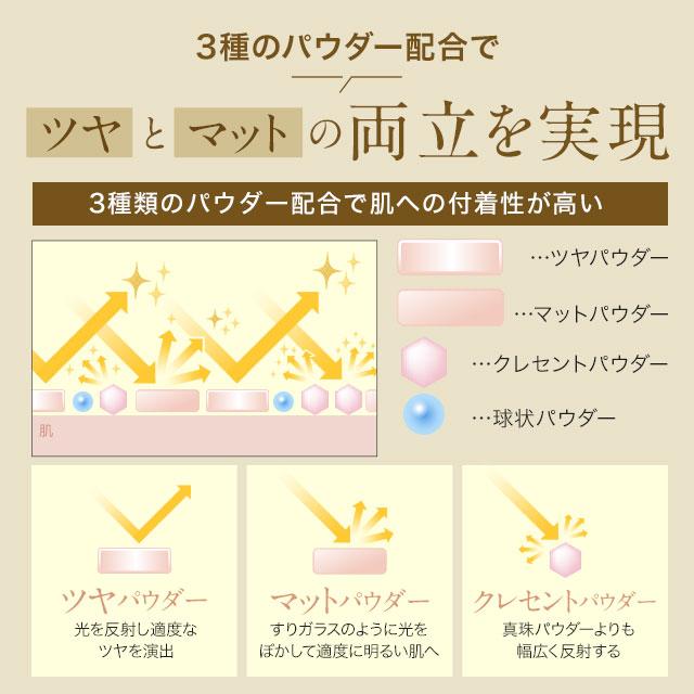 ファンデーション 国産 パウダー カバー力 50代 40代 レフィル パフ ケース 3点セット dray SPF20相当 セラミド ビタミンC | D-RAY | 09