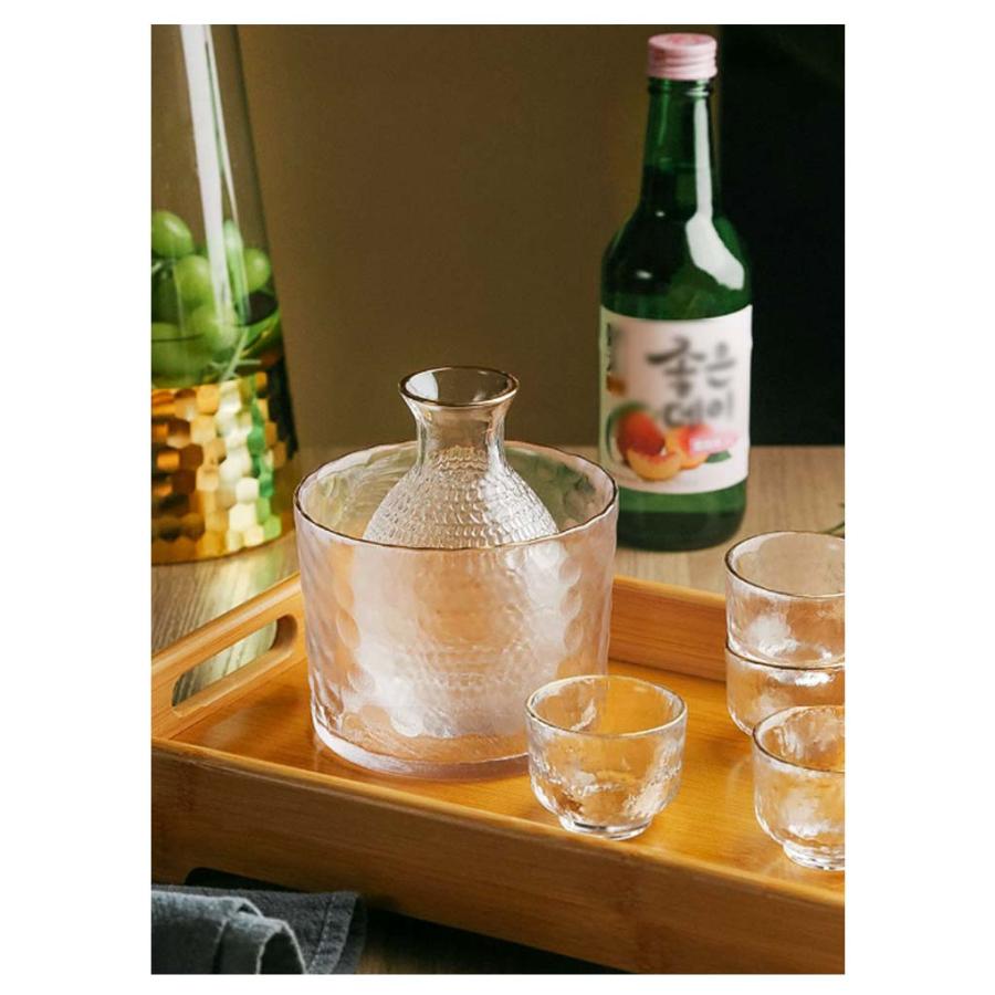 【6点セット】酒器セット?冷酒器 熱燗 徳利 冷酒 ゴールド 【6点セット】酒器セット?冷酒器 日本酒 おちょこ シンプル とっくり ぐい呑み 冷酒｜lifegarden｜11