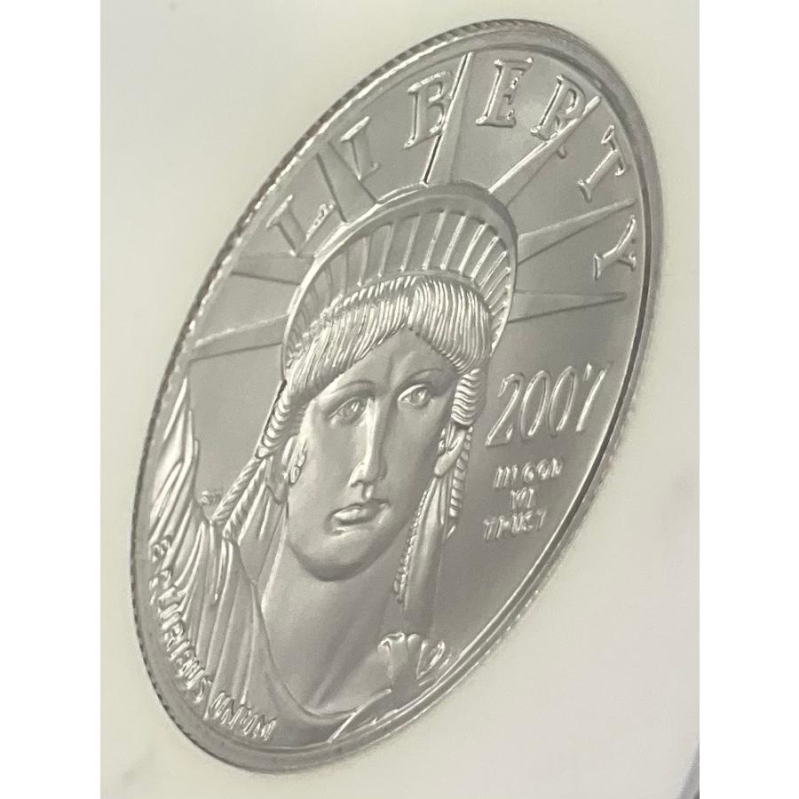 2007年 アメリカ プラチナ イーグル 50ドル 1/2oz リバティ NGC社鑑定