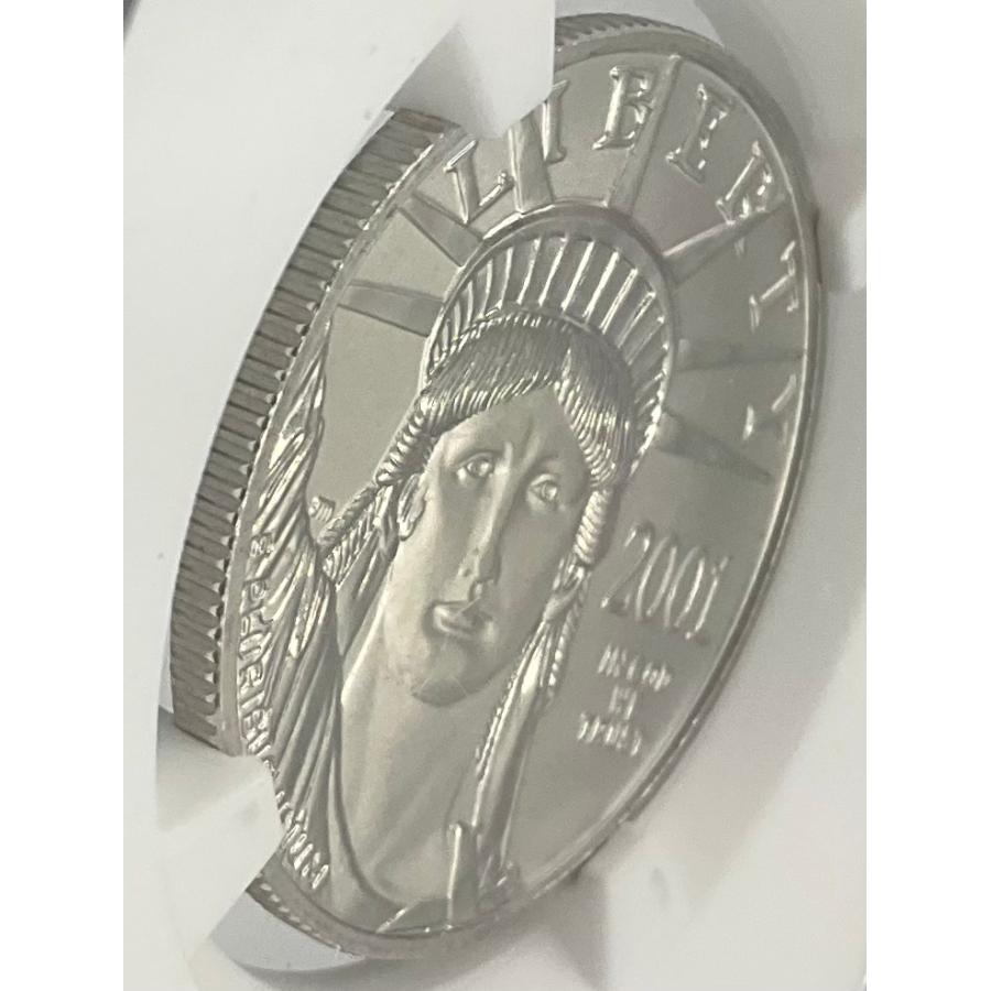 2001年 アメリカ プラチナ イーグル 50ドル 1/2oz リバティ NGC社鑑定