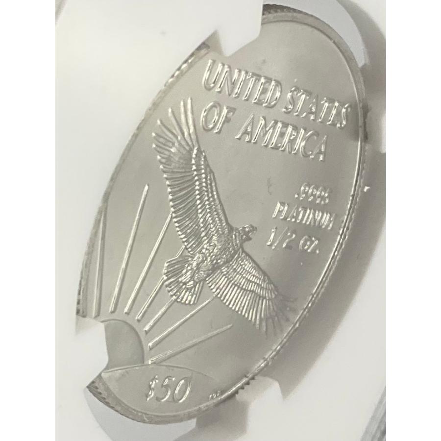 2001年 アメリカ プラチナ イーグル 50ドル 1/2oz リバティ NGC社鑑定