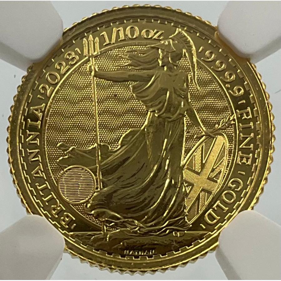 2023年 イギリス ブリタニア ロイヤルミント 1/10oz 10ポンド 金貨