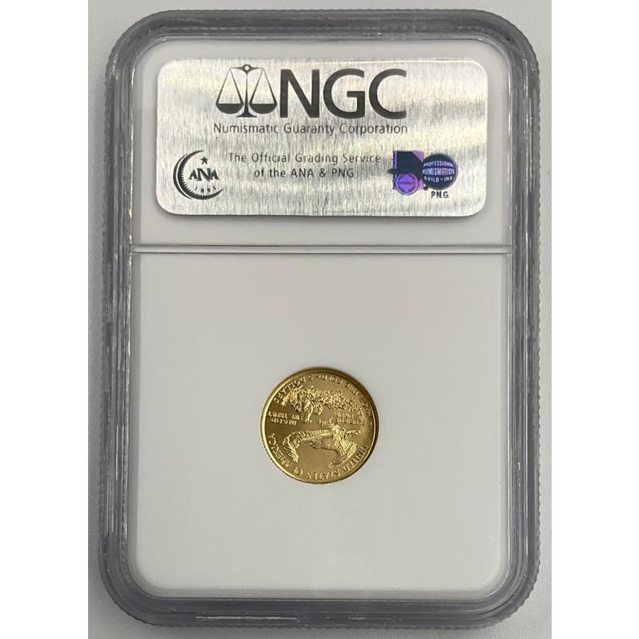 2008年 アメリカ イーグル 金貨 5ドル 1/10oz リバティ NGC社