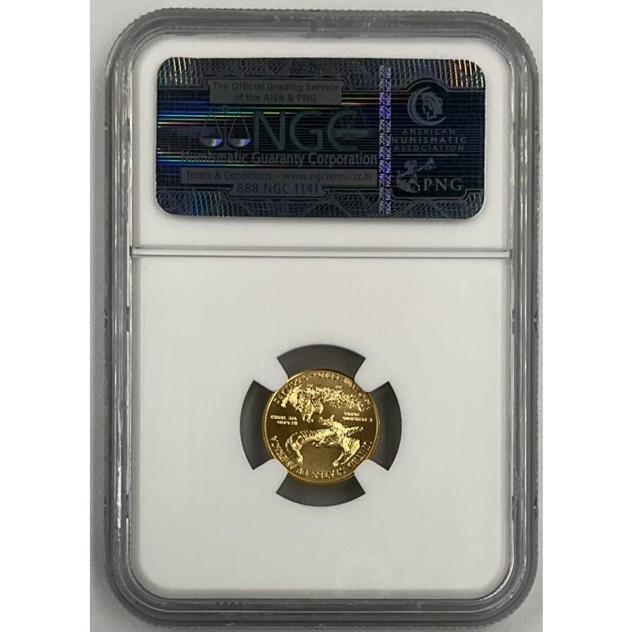 2013年 アメリカ イーグル 金貨 5ドル 1/10oz リバティ NGC社鑑定 MS70