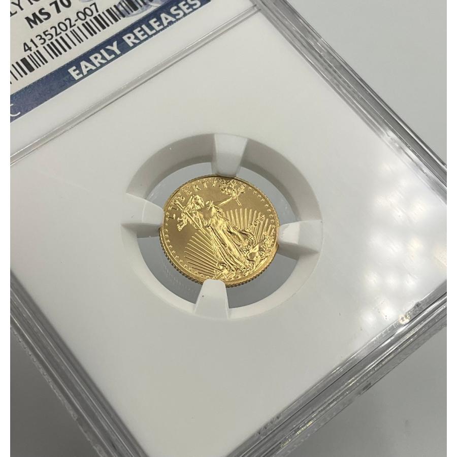 2013年 アメリカ イーグル 金貨 5ドル 1/10oz リバティ NGC社鑑定 MS70