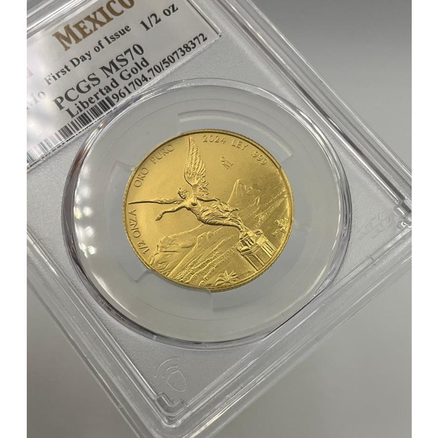 2024年 メキシコ リベルタード 1/2オンス 金貨 勝利の女神ニーケ K24