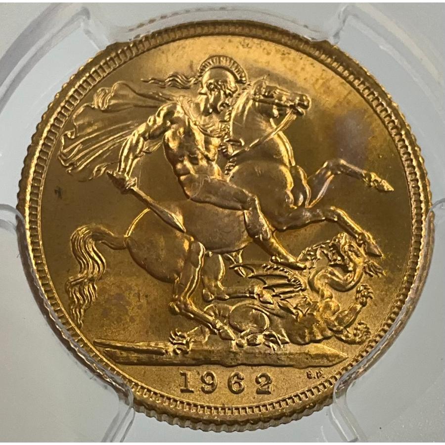 1962年 イギリス ヤングヤング エリザベス ロイヤルミント 1ソブリン