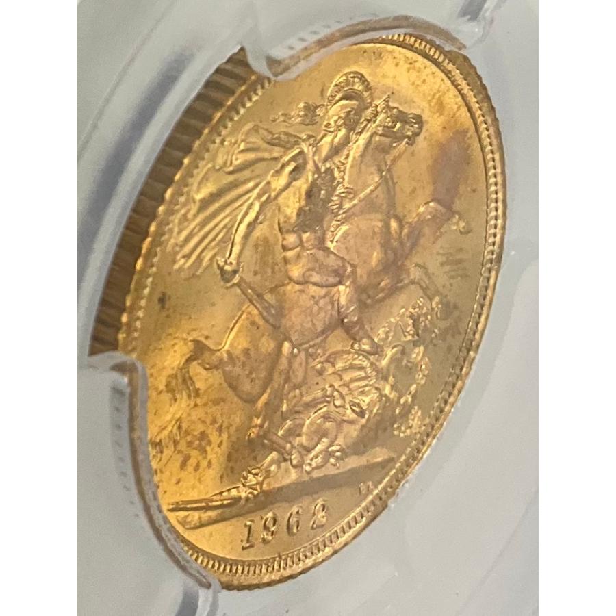 1962年 イギリス ヤングヤング エリザベス ロイヤルミント 1ソブリン