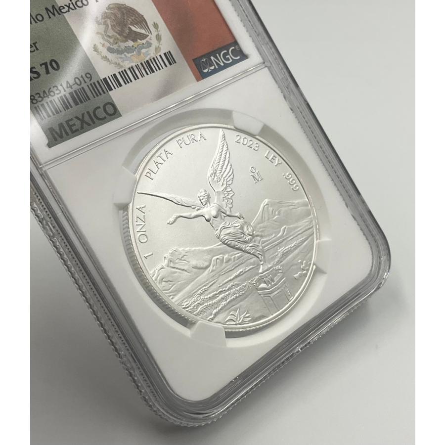 2023年 メキシコ リベルタード 1オンス 銀貨 勝利の女神ニーケ NGC社