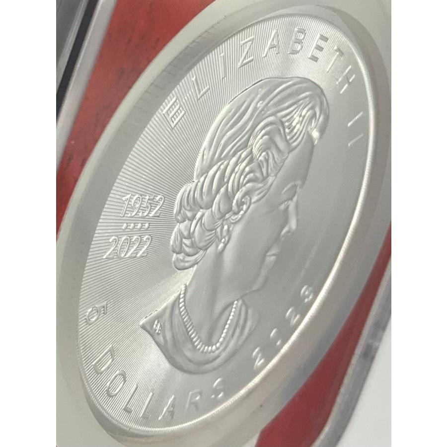 2023年 カナダ メイプルリーフ 1oz 5ドル 銀貨 エリザベス2世 NGC社