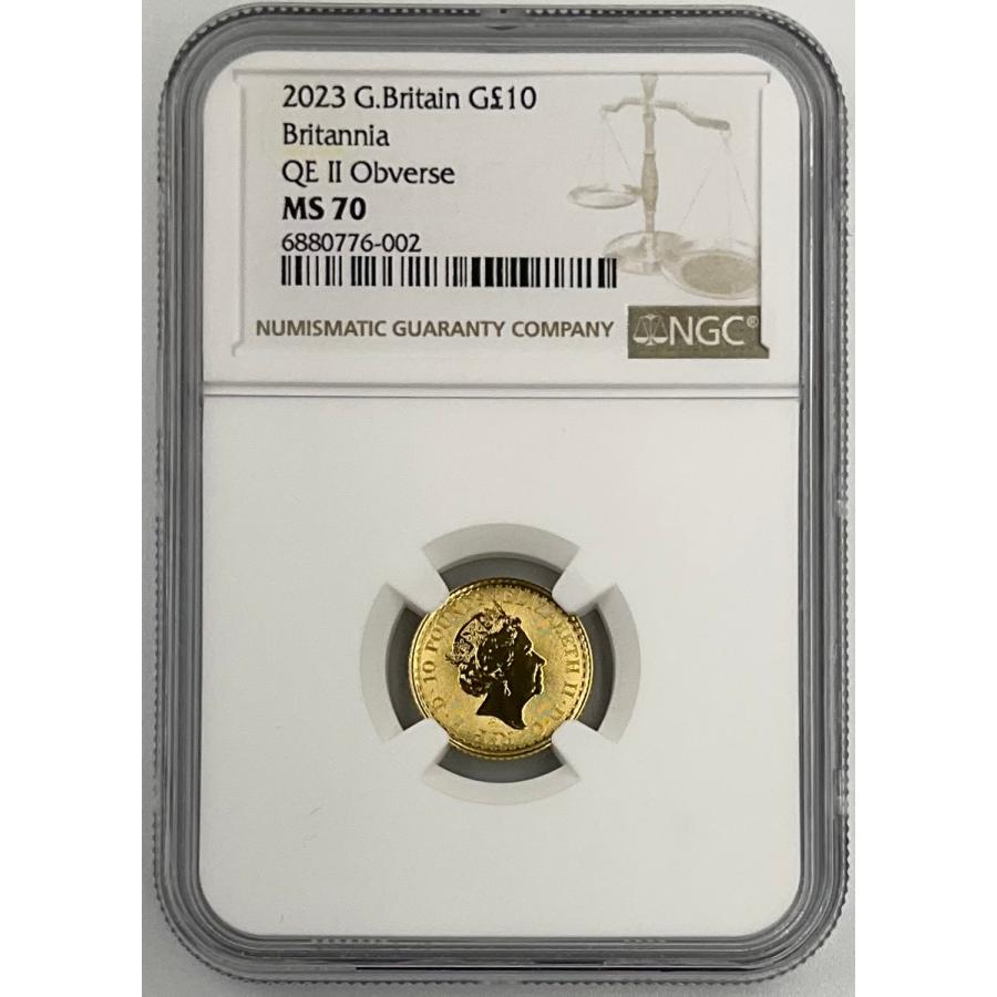2023年 イギリス ブリタニア ロイヤルミント 1/10oz 10ポンド 金貨