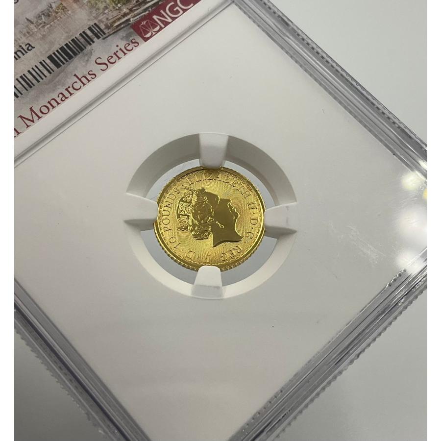 2023年 イギリス ブリタニア ロイヤルミント 1/10oz 10ポンド 金貨