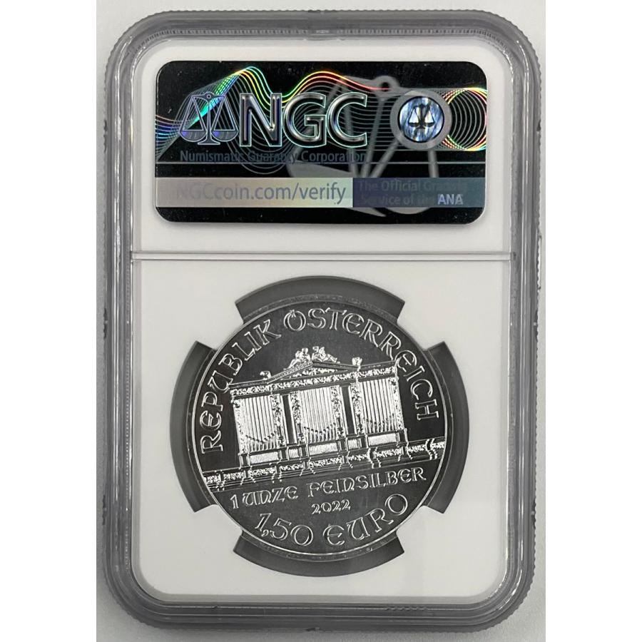 3枚セット　オーストリア　ウィーン　フィルハーモニー　純銀　 2022年 オーストリア ウィーンフィル 1.5ユーロ 1オンス 銀貨 NGC社