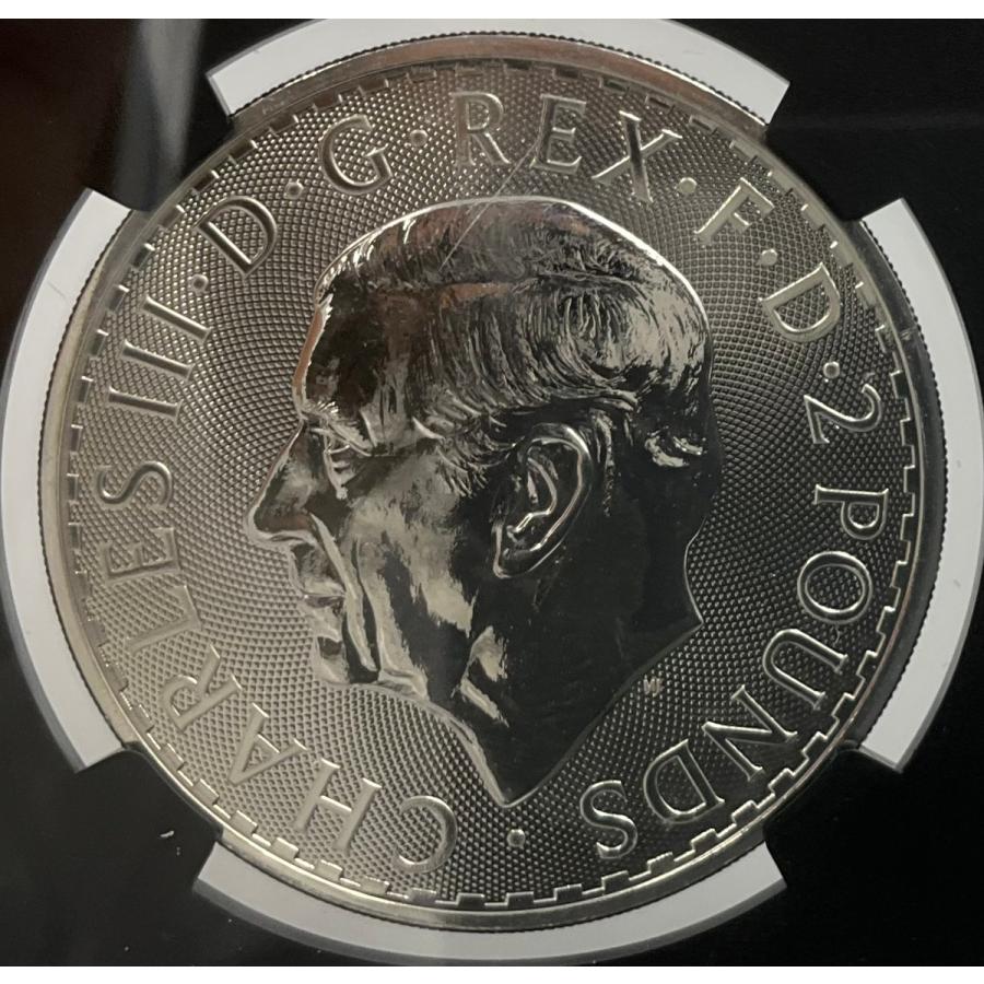 2025年 イギリス ブリタニア ロイヤルミント 1oz 2ポンド 銀貨