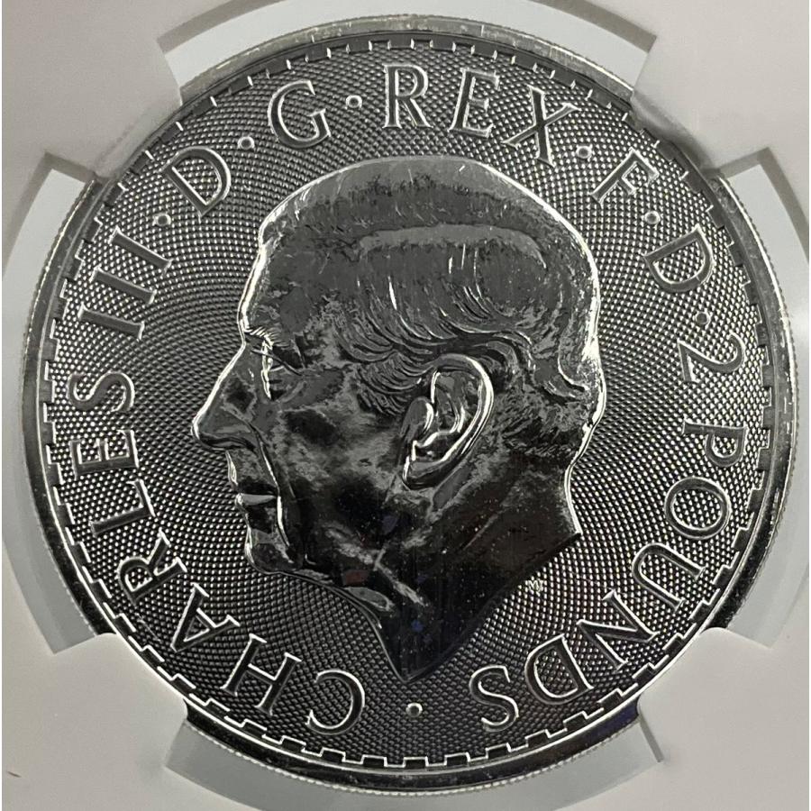 2025年 イギリス ブリタニア ロイヤルミント 1oz 2ポンド 銀貨