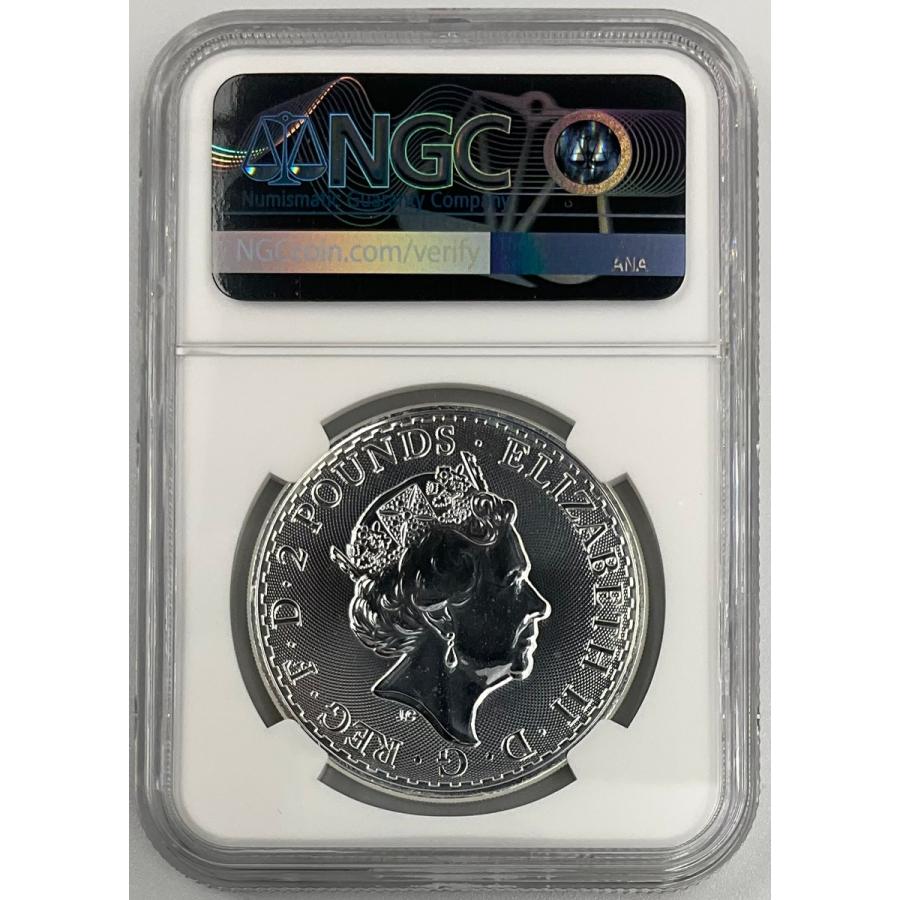 2023年 イギリス ブリタニア ロイヤルミント 1oz 2ポンド 銀貨