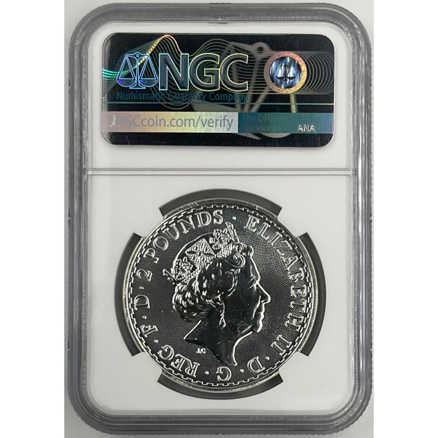 イギリス 2ポンド 銀貨 2023年 1オンス ブリタニア 純銀製 ga1302 2023年 イギリス ブリタニア ロイヤルミント 1oz 2ポンド 銀貨