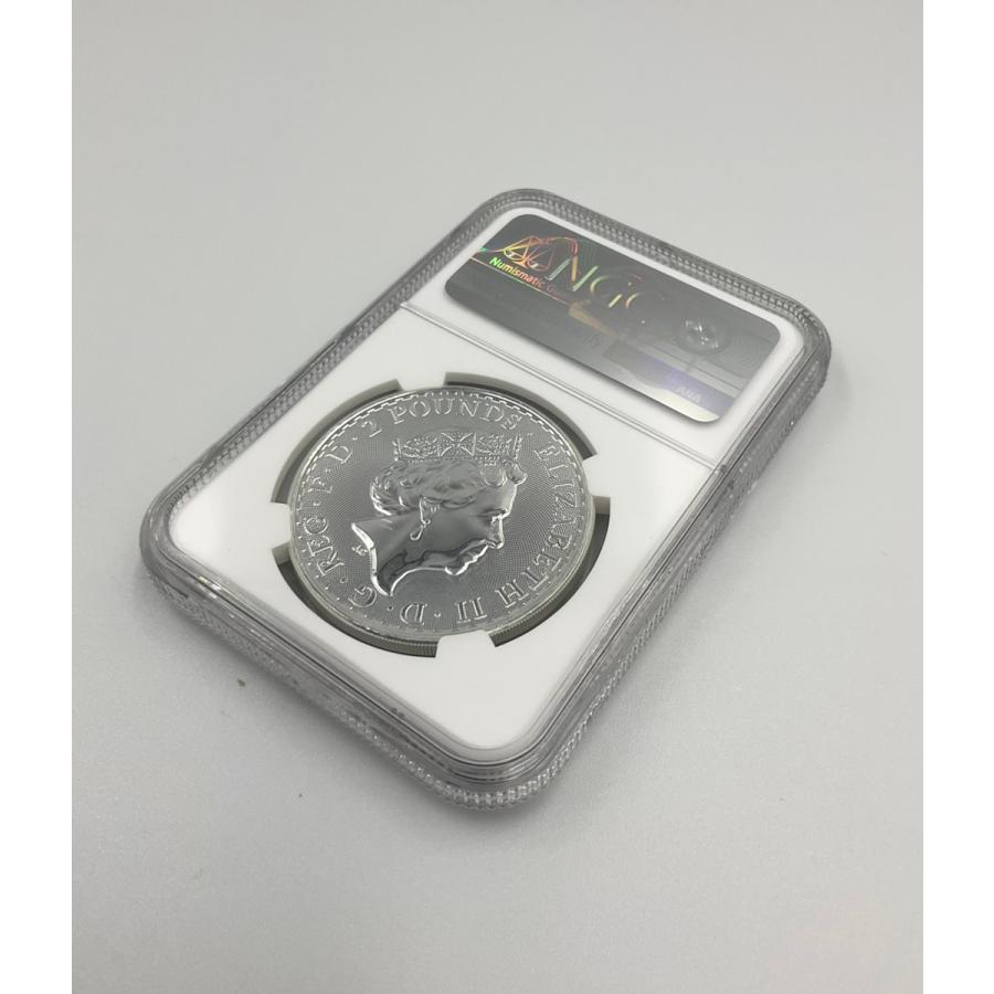2023年 イギリス ブリタニア ロイヤルミント 1oz 2ポンド 銀貨