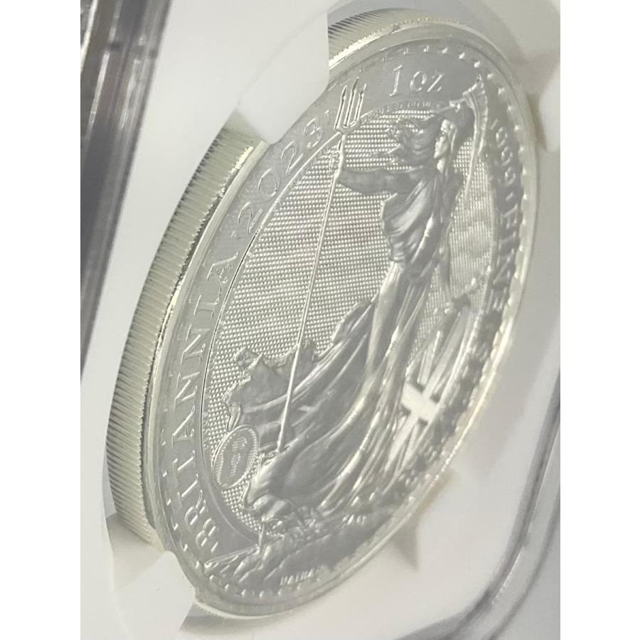 2023年 イギリス ブリタニア ロイヤルミント 1oz 2ポンド 銀貨