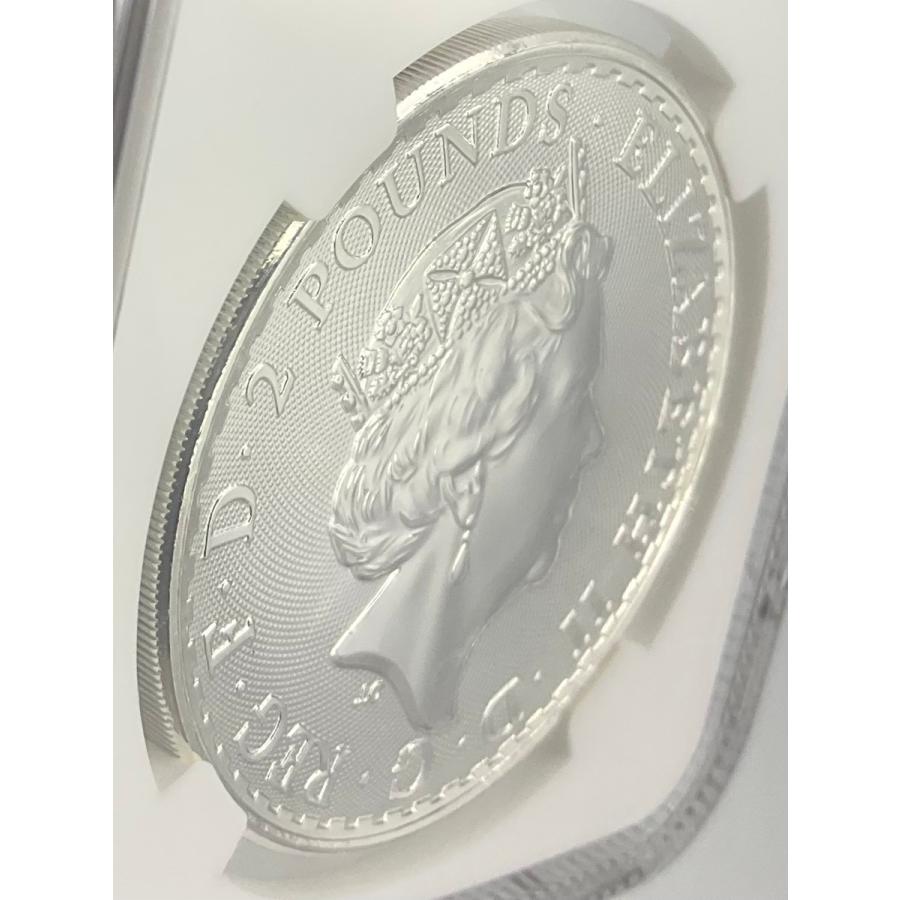 2023年 イギリス ブリタニア ロイヤルミント 1oz 2ポンド 銀貨