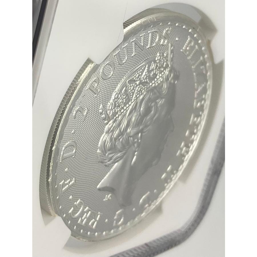 2023年 イギリス ブリタニア ロイヤルミント 1oz 2ポンド 銀貨