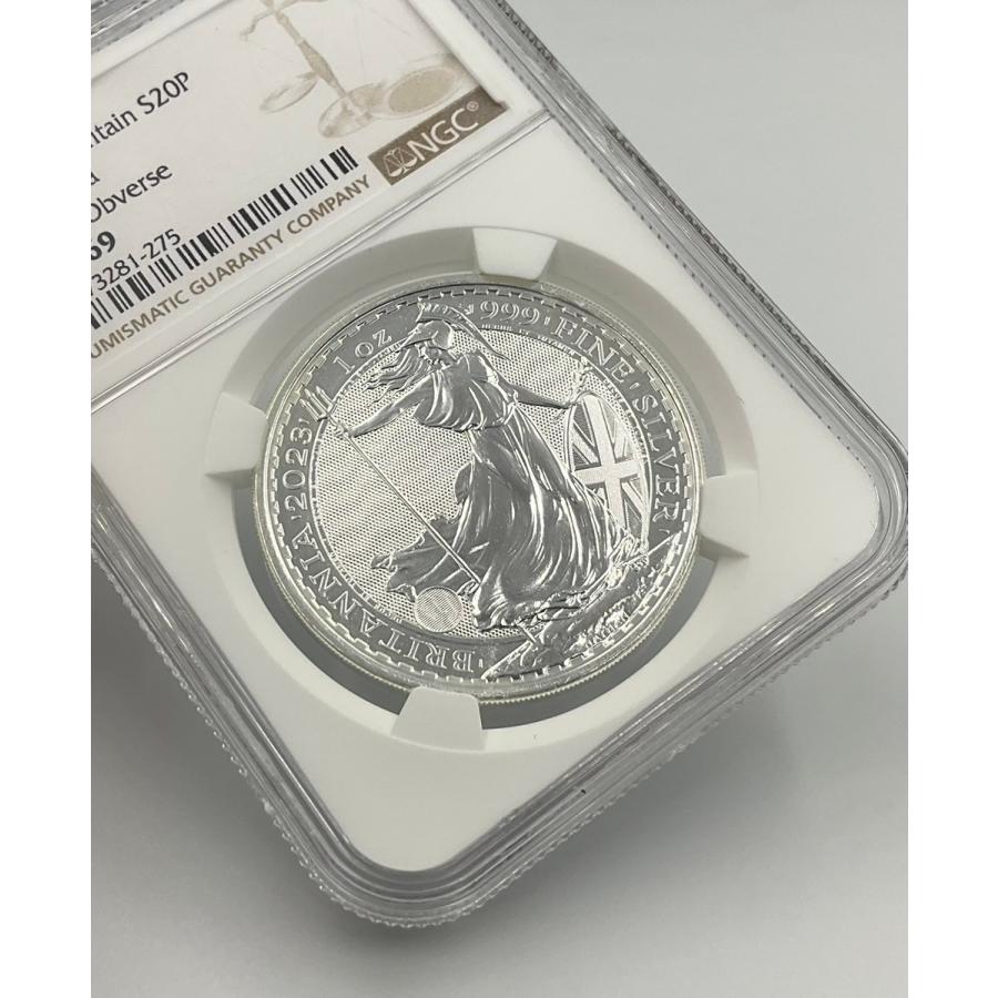 2023年 イギリス ブリタニア ロイヤルミント 1oz 2ポンド 銀貨