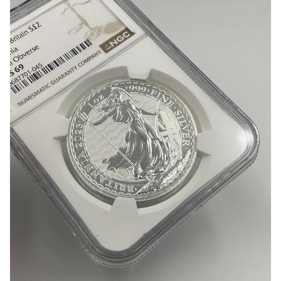 2023年 イギリス ブリタニア ロイヤルミント 1oz 2ポンド 銀貨