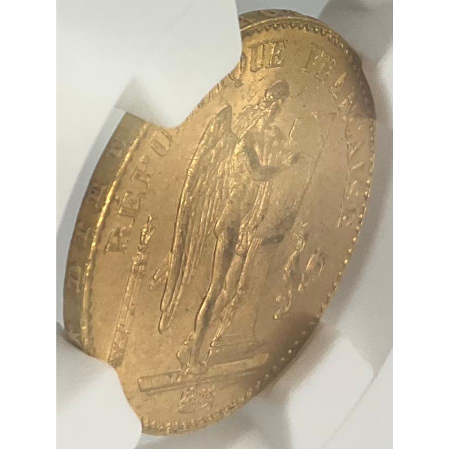 1895年 A フランス エンジェル 20フラン 金貨 天使と雄鶏 ラッキー