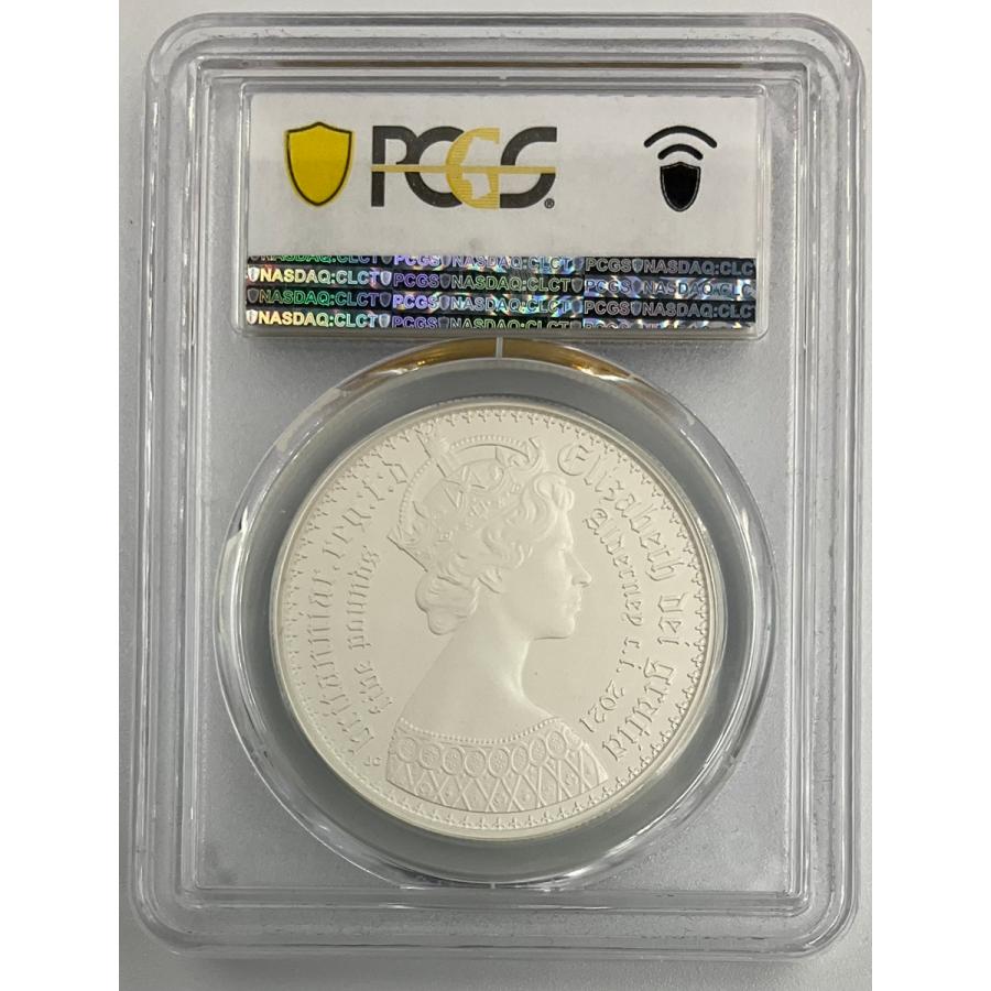 2021年オルダニー ニューゴシッククラウン シールド銀貨 PCGS PR70 2021 オルダニー 5ポンド銀貨 ニューゴシッククラウン PCGS コイン