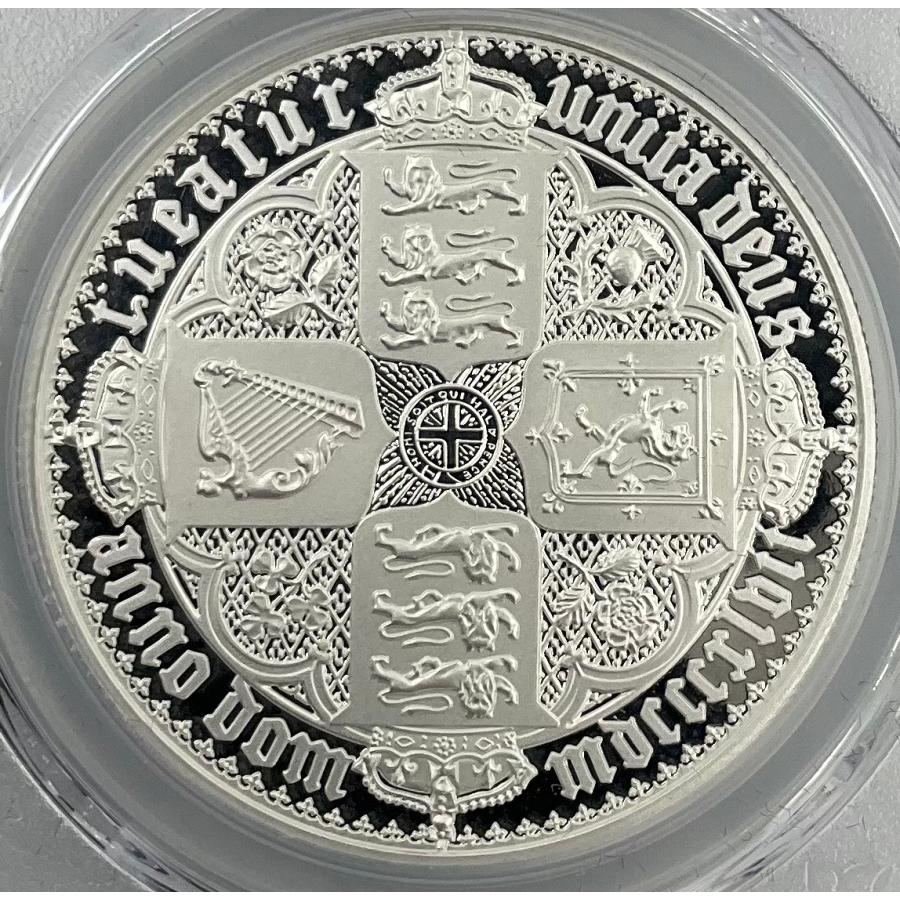 2021年 ヴィクトリア女王 ゴシッククラウン ２オンス銀貨 最高鑑定 F R 2021年 イギリス ゴシッククラウン 2枚セット オルダニー