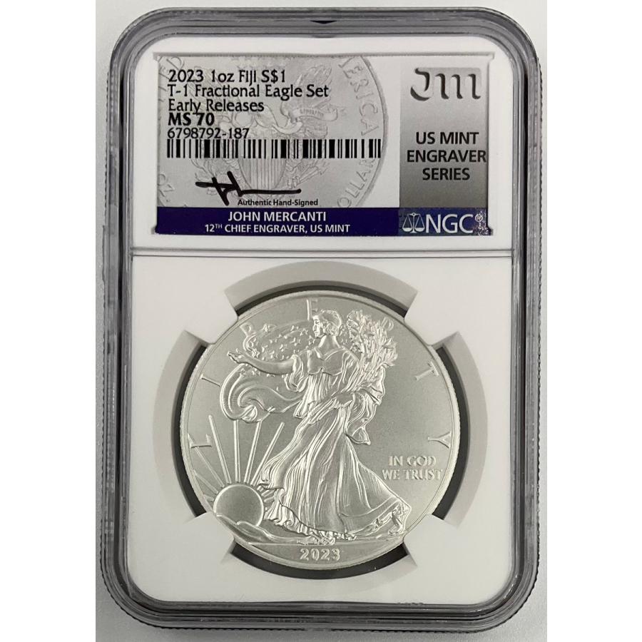 2023年 フィジー ウォーキング リバティ 1oz 1ドル 銀貨 イーグル