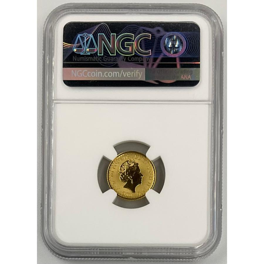 2021年 イギリス ブリタニア ロイヤルミント 1/10oz 10ポンド 金貨
