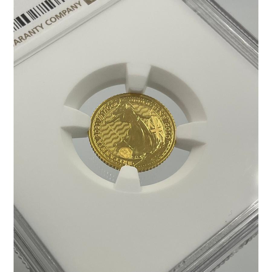 2021年 イギリス ブリタニア ロイヤルミント 1/10oz 10ポンド 金貨