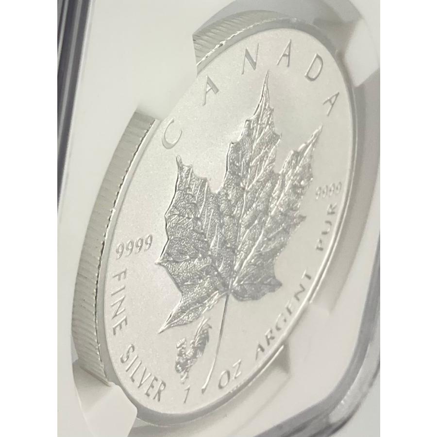 2017年 カナダ メイプルリーフ 1oz 5ドル 銀貨 エリザベス2世 NGC社