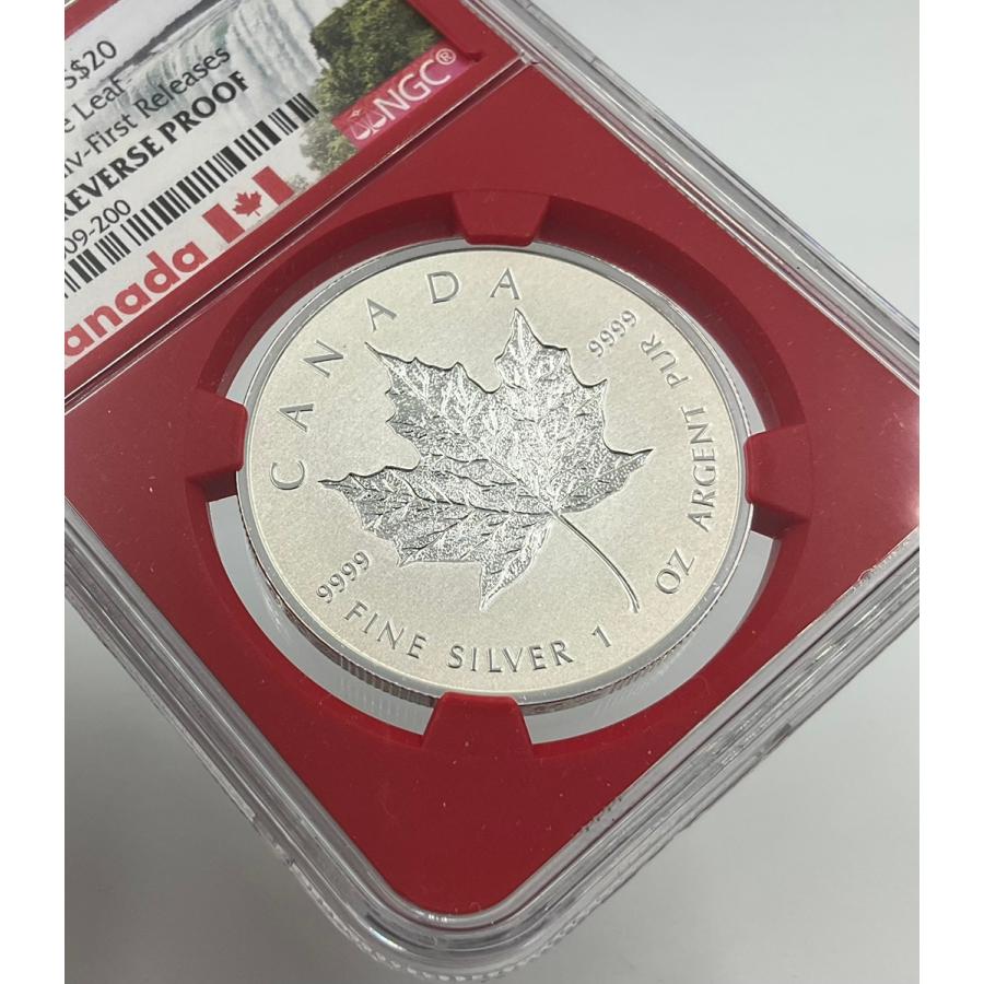 2018年 カナダ メイプルリーフ 1oz 20ドル 銀貨 エリザベス2世 NGC社