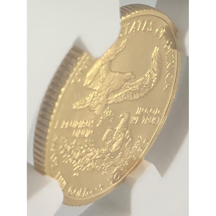 1990年 アメリカ イーグル 金貨 5ドル 1/10oz リバティ NGC社鑑定 PF69