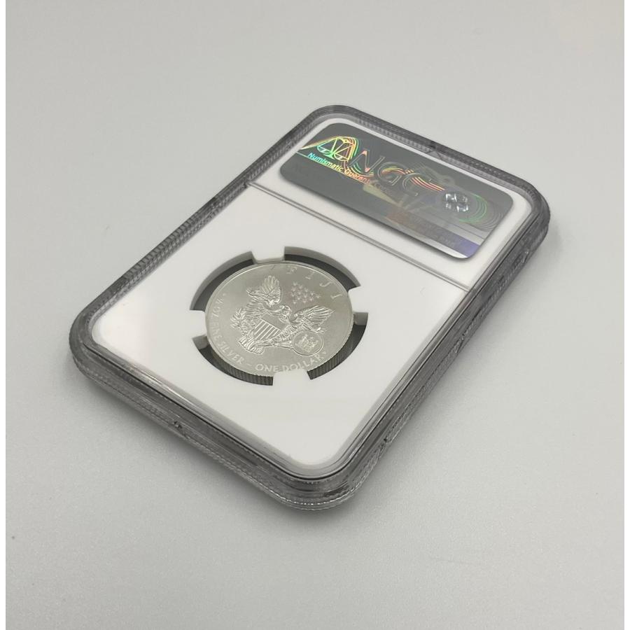 2023年 フィジー ウォーキング リバティ 1/2oz １ドル 銀貨 イーグル NGC社鑑定 MS70 アーリーリリース マーカンティ氏サインの画像