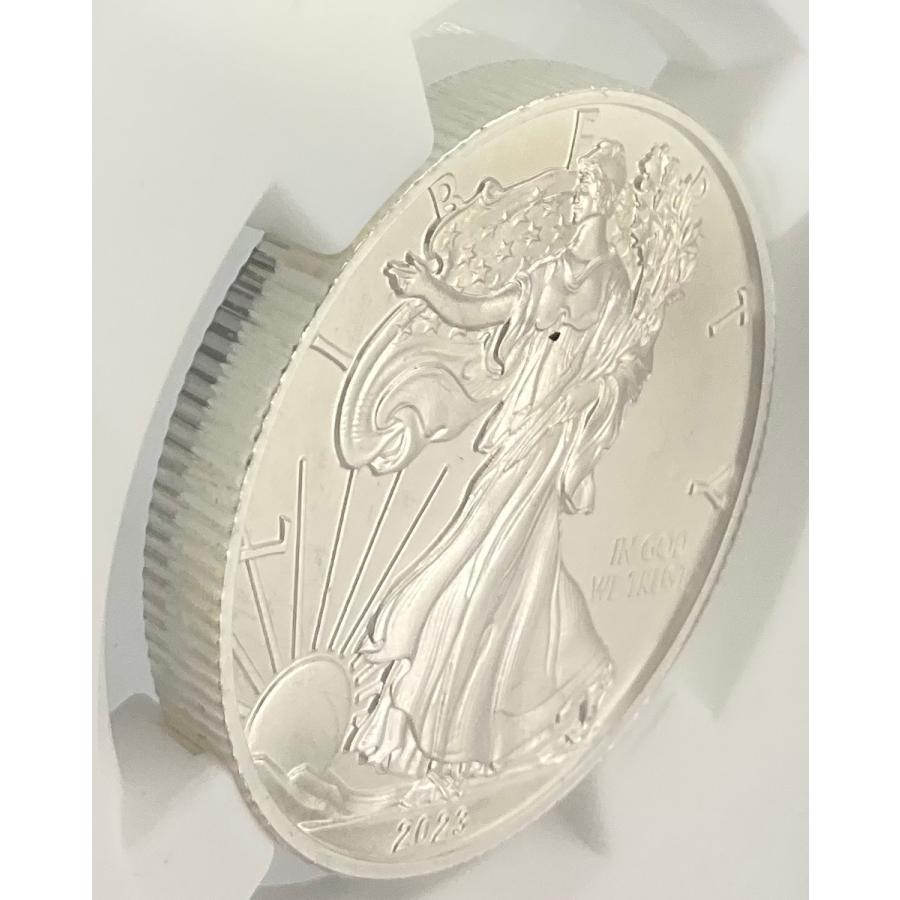 2023年 フィジー ウォーキング リバティ 1/2oz １ドル 銀貨 イーグル NGC社鑑定 MS70 アーリーリリース マーカンティ氏サインの画像