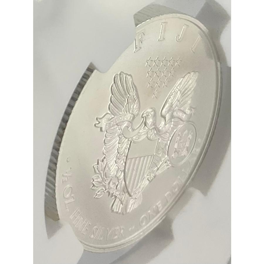 2023年 フィジー ウォーキング リバティ 1/2oz １ドル 銀貨 イーグル NGC社鑑定 MS70 アーリーリリース マーカンティ氏サインの画像