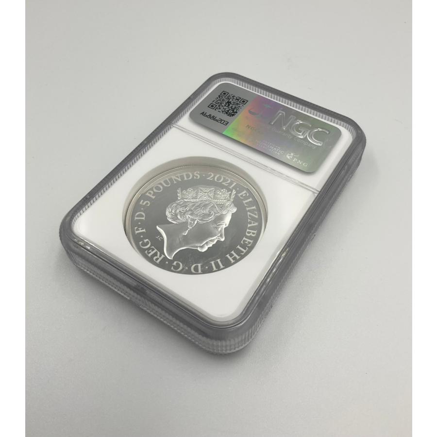 2021年 イギリス ゴシッククラウン ロイヤルミント 5ポンド 2oz 銀貨
